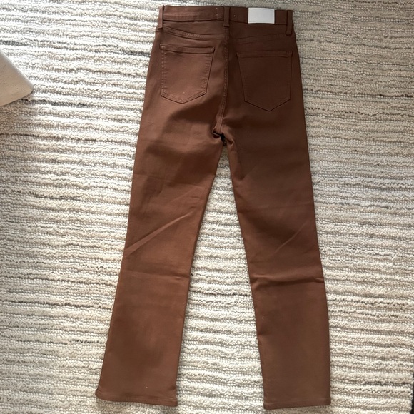 NWOT Pistola Lennon High Waist Ankle Bootcut Jeans in Coated Saddle - Picture 11 of 11